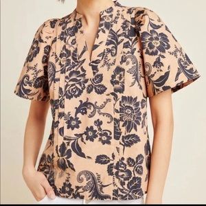 Anthropologie rafaella blouse size 0 NWT
